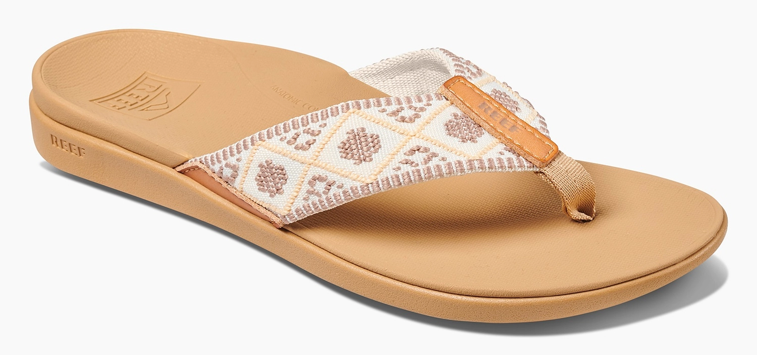 Slipper Reef Women Ortho-Bounce Woven Vintage White 1 Slipper Reef Women Ortho-Bounce Woven Vintage White