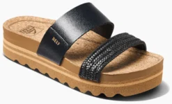 Slipper Reef Women Cushion Vista Hi Black Braid