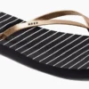 Slipper Reef Women Bliss-Full Black White Stripes