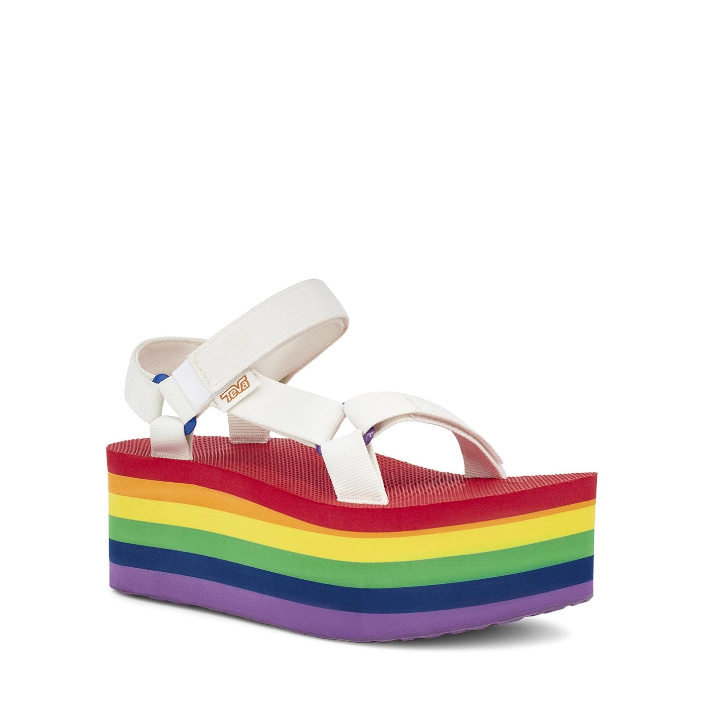 Teva Women Flatform Universal White Rainbow 2 Teva Women Flatform Universal White Rainbow - Afbeelding 2