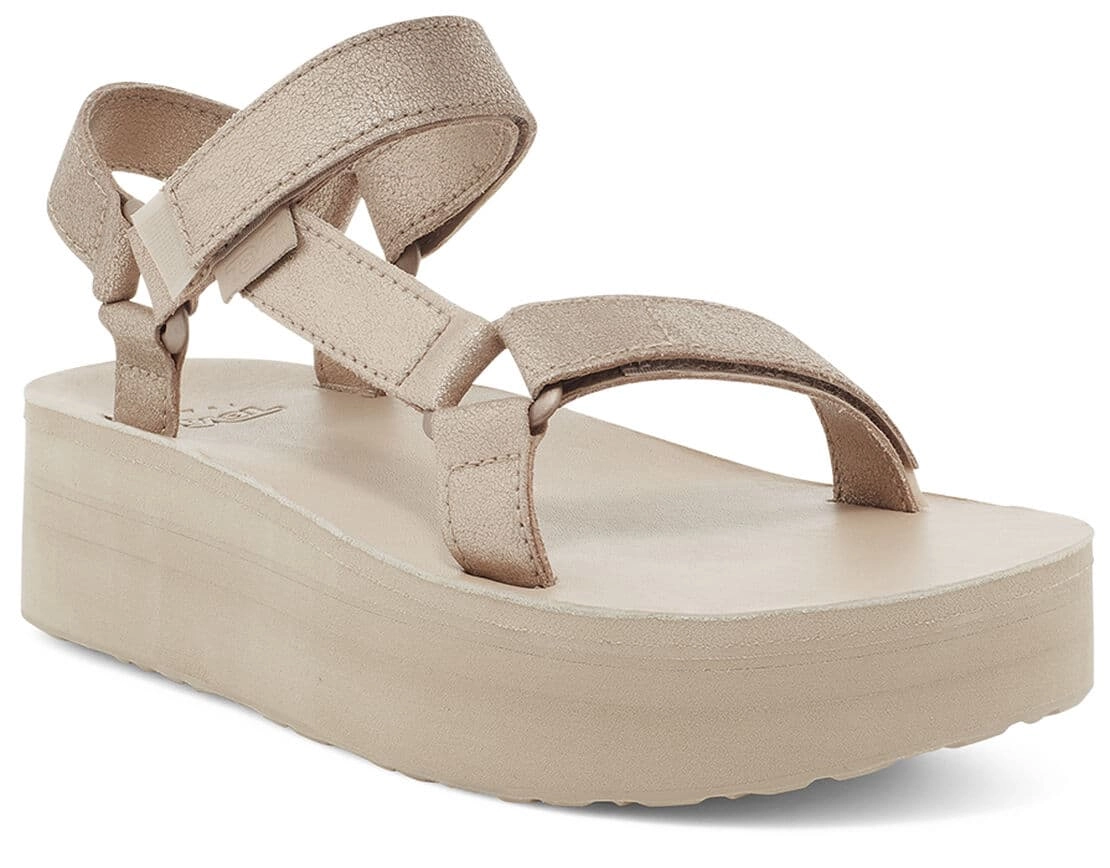 Teva Women Flatform Universal Leather Metallic Champagne 2 Teva Women Flatform Universal Leather Metallic Champagne - Afbeelding 2