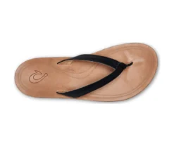 Slipper OluKai Women Nonohe Black Golden Sand -Teva Verkoopwinkel 141b7d773b3641f70ecc61435da97ef3