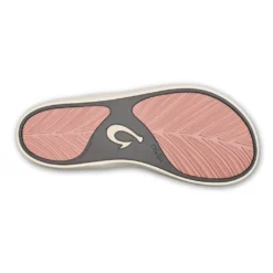 Slipper OluKai Women Pi'Oe Hot Coral Mist Grey -Teva Verkoopwinkel 20443hcdw005wpioehcormgrey1024x1024