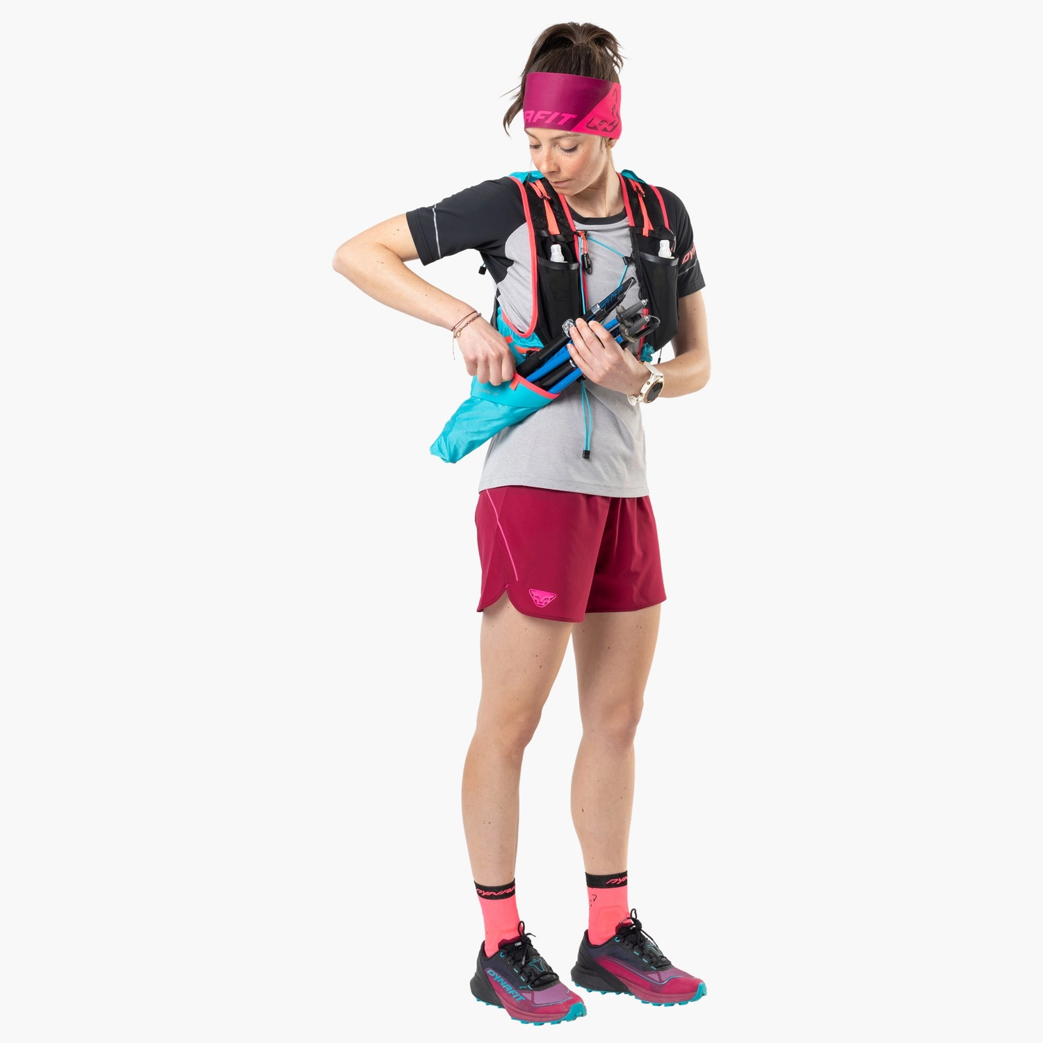 Trailrunning Schoen Dynafit Women Ultra 50 Gore-Tex Black Out Beet Red 3 Trailrunning Schoen Dynafit Women Ultra 50 Gore-Tex Black Out Beet Red - Afbeelding 3