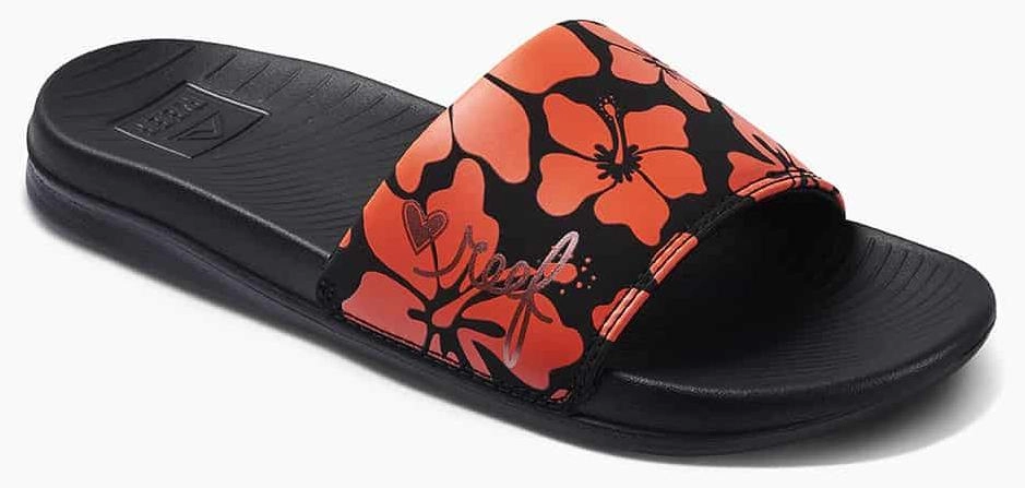 Slipper Reef Women One Slide Hibiscus 23 1 Slipper Reef Women One Slide Hibiscus 23