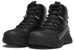 FitFlop Women Neo-D-Hyker Boots Leather-Mix All Black -Teva Verkoopwinkel FG8 090 51 1