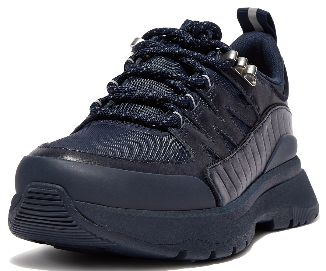 FitFlop Women Neo-D-Hyker Leather-Mix Trainers Midnight Navy Mix 5 FitFlop Women Neo-D-Hyker Leather-Mix Trainers Midnight Navy Mix - Afbeelding 5