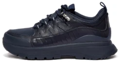 FitFlop Women Neo-D-Hyker Leather-Mix Trainers Midnight Navy Mix