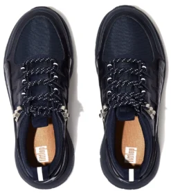 FitFlop Women Neo-D-Hyker Leather-Mix Trainers Midnight Navy Mix 7 FitFlop Women Neo-D-Hyker Leather-Mix Trainers Midnight Navy Mix -Teva Verkoopwinkel FG9 751 31 1