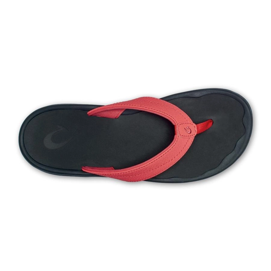 Slipper OluKai Women Ohana Hot Coral Black 3 Slipper OluKai Women Ohana Hot Coral Black - Afbeelding 3