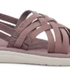 Teva Women Voya Strappy Leather Twilight Mauve