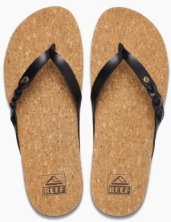 Slipper Reef Women Cushion Court Twist Black -Teva Verkoopwinkel cj0195t2800x