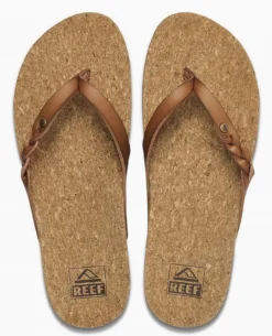 Slipper Reef Women Cushion Court Twist Coffee -Teva Verkoopwinkel cj0197t